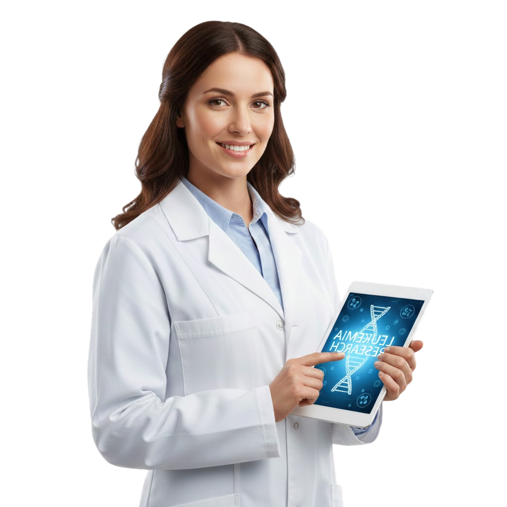 Persona con tablet mostrando cuestionario